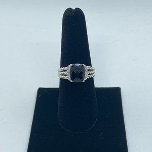 David Yurman Silver and Black Ring